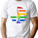 We The People Means Everyone Vintage Lgbt Gay T-Shirt for Men & Women, T-Shirts Graphic Tee - White