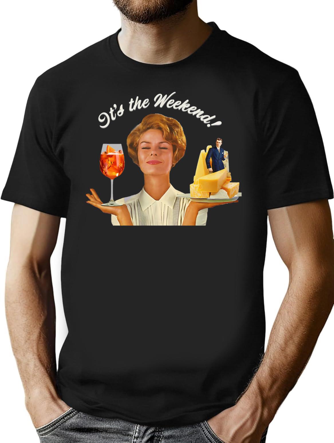 Weekend Plans T-Shirt for Men & Women, T-Shirts Graphic Tee - Black
