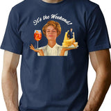 Weekend Plans T-Shirt for Men & Women, T-Shirts Graphic Tee - Navy