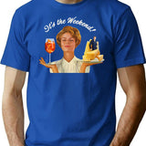 Weekend Plans T-Shirt for Men & Women, T-Shirts Graphic Tee - Blue