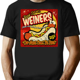 Weiner T Shirt T-Shirt for Men & Women, T-Shirts Graphic Tee - Black