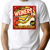Weiner T Shirt T-Shirt for Men & Women, T-Shirts Graphic Tee - White