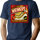 Weiner T Shirt T-Shirt for Men & Women, T-Shirts Graphic Tee - Navy