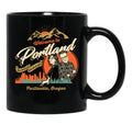Welcome to Portlandia Black Coffee Mug, Gift Coffee Mug - Black