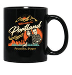 Welcome to Portlandia Black Coffee Mug, Gift Coffee Mug - Black