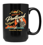 Welcome to Portlandia Black Coffee Mug, Gift Coffee Mug