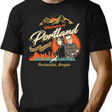 Welcome to Portlandia Premium Heavyweight Cotton T-Shirt - Black