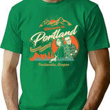 Welcome to Portlandia Premium Heavyweight Cotton T-Shirt - Green