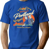 Welcome to Portlandia Premium Heavyweight Cotton T-Shirt - Blue