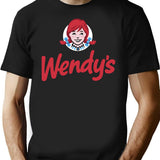 Wendy Fast Food Restaurant Logo Essential Premium Heavyweight Cotton T-Shirt - Black