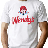 Wendy Fast Food Restaurant Logo Essential Premium Heavyweight Cotton T-Shirt - White