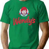Wendy Fast Food Restaurant Logo Essential Premium Heavyweight Cotton T-Shirt - Green