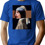 Wendy With The Pearl Earring T-Shirt for Men & Women, T-Shirts Graphic Tee - Blue