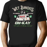 Wet Bandits Plumbing Heating Dks 3 Premium Heavyweight Cotton T-Shirt - Black