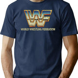 Wf Retrowave Chrome 1985 T-Shirt for Men & Women, T-Shirts Graphic Tee - Navy