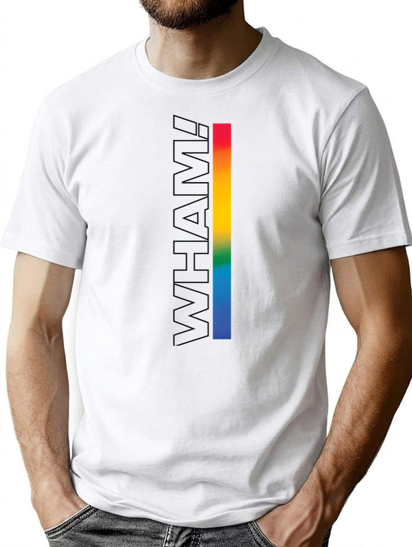 Wham T-Shirt for Men & Women, T-Shirts Graphic Tee - White