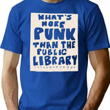 What'S More Punk Than A Public Library T-Shirt for Men & Women, T-Shirts Graphic Tee - Blue