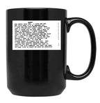 When Harry Met Sally Script Black Coffee Mug, Gift Coffee Mug