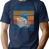 When The Ladies Get Hot Hvac They Call Me Vintage Unisex T-Shirt Hoodie Sweatshirt Tank Tops T-Shirt for Men & Women, T-Shirts Graphic Tee - Navy