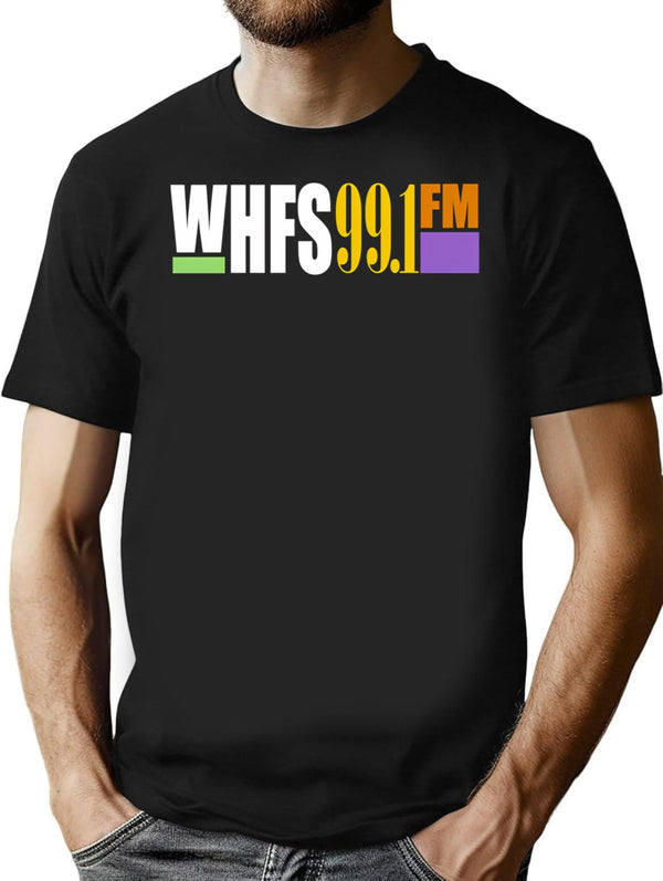 Whfs 99.1 Fm Washington Dc Radio Station Later Logo T-Shirt for Men & Women, T-Shirts Graphic Tee - Black