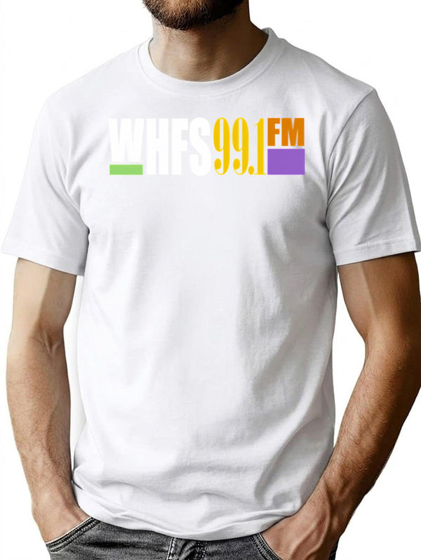 Whfs 99.1 Fm Washington Dc Radio Station Later Logo T-Shirt for Men & Women, T-Shirts Graphic Tee - White