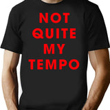 Whiplash - NOT QUITE MY TEMPO Premium Heavyweight Cotton T-Shirt - Black