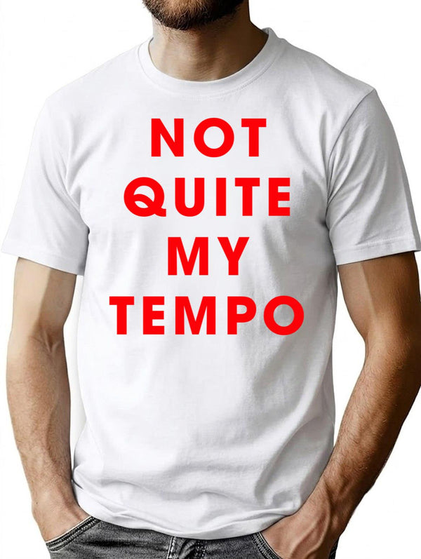 Whiplash - NOT QUITE MY TEMPO Premium Heavyweight Cotton T-Shirt - White
