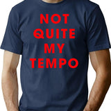 Whiplash - NOT QUITE MY TEMPO Premium Heavyweight Cotton T-Shirt - Navy