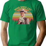 Who Shot J R Shirts J. R. Ewing Dallas Shirt Movie Poster Gifts Funny Shirts Custom Shirt 70S Vintage Retro Movie T Shirt T-Shirt for Men & Women, T-Shirts Graphic Tee - Green