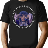 Who Wants Pancakes T-Shirt for Men & Women, T-Shirts Graphic Tee - Black