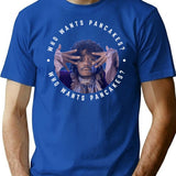 Who Wants Pancakes T-Shirt for Men & Women, T-Shirts Graphic Tee - Blue