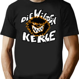 Wilde Kerle T-Shirt for Men & Women, T-Shirts Graphic Tee - Black