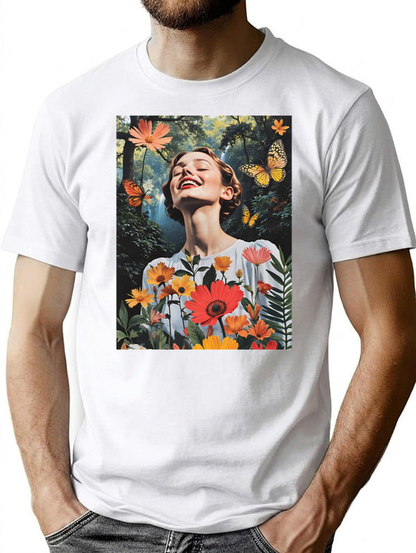 Wind Blowing In The Wind T-Shirt for Men & Women, T-Shirts Graphic Tee - White