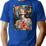 Wind Blowing In The Wind T-Shirt for Men & Women, T-Shirts Graphic Tee - Blue