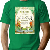 Wind In The Willows Book Cover T-Shirt for Men & Women, T-Shirts Graphic Tee - Green