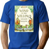 Wind In The Willows Book Cover T-Shirt for Men & Women, T-Shirts Graphic Tee - Blue
