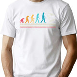 Wing Foiling Evolution For Surfers I Retro Vintage T-Shirt for Men & Women, T-Shirts Graphic Tee - White
