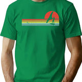 Wing Foiling Foil Surf Surfing Foiler Retro Vintage Surfer T-Shirt T-Shirt for Men & Women, T-Shirts Graphic Tee - Green