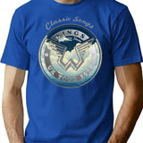 Wings Uk Tour 1979 Classic Songs T-Shirt for Men & Women, T-Shirts Graphic Tee - Blue