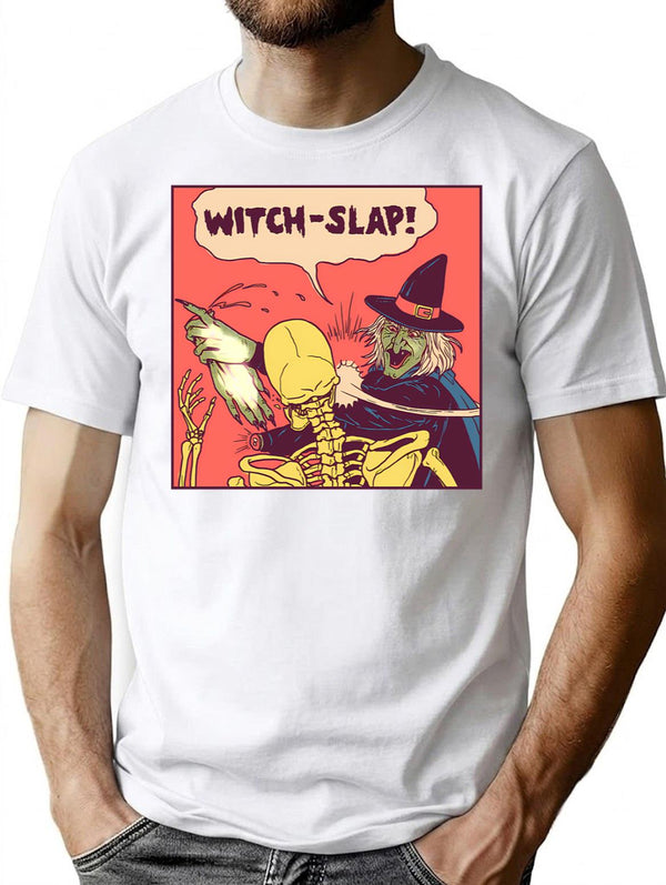 Witch-Slap T-Shirt for Men & Women, T-Shirts Graphic Tee - White