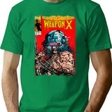 Wolverine Vintage Cover T-Shirt T-Shirt for Men & Women, T-Shirts Graphic Tee - Green