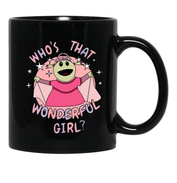 Wonderful Girl Black Coffee Mug, Gift Coffee Mug - Black