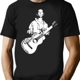 Woody Guthrie This Machine Kills Fascists T-Shirt for Men & Women, T-Shirts Graphic Tee - Black