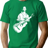 Woody Guthrie This Machine Kills Fascists T-Shirt for Men & Women, T-Shirts Graphic Tee - Green