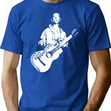 Woody Guthrie This Machine Kills Fascists T-Shirt for Men & Women, T-Shirts Graphic Tee - Blue