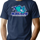 Worcester Icecats Defunct Vintage Shirt And Sticker T-Shirt for Men & Women, T-Shirts Graphic Tee - Navy