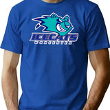 Worcester Icecats Defunct Vintage Shirt And Sticker T-Shirt for Men & Women, T-Shirts Graphic Tee - Blue