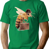 Worker Bee T-Shirt for Men & Women, T-Shirts Graphic Tee - Green