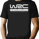 World Rally Championship T-Shirt for Men & Women, T-Shirts Graphic Tee - Black