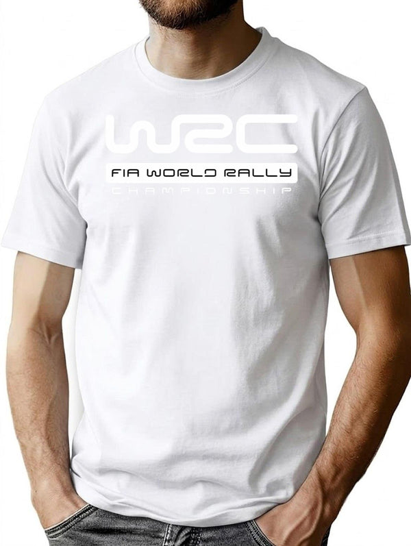 World Rally Championship T-Shirt for Men & Women, T-Shirts Graphic Tee - White